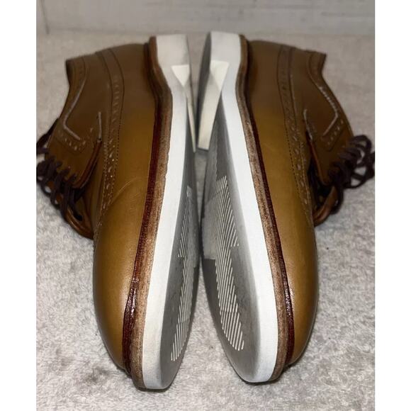 Men Allen Edmonds Tan Leather Casual Oxford Shoes Cream Size 10 D main image 10